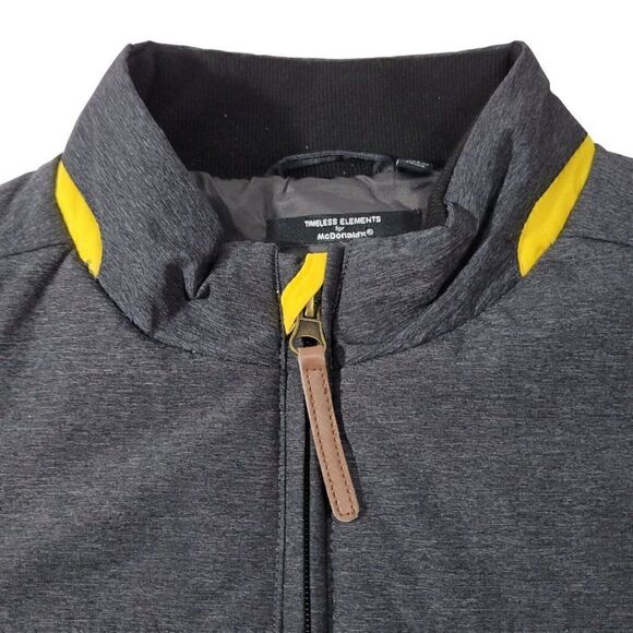Timeless Elements for McDonalds Puffer Vest Adult Small Employee Gray Full Zip - Picture 5 of 14